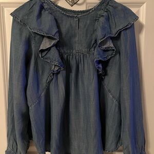 Gap size medium denim chambray top